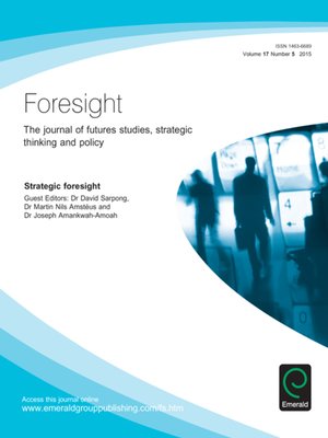 cover image of foresight, Volume 17, Number 5